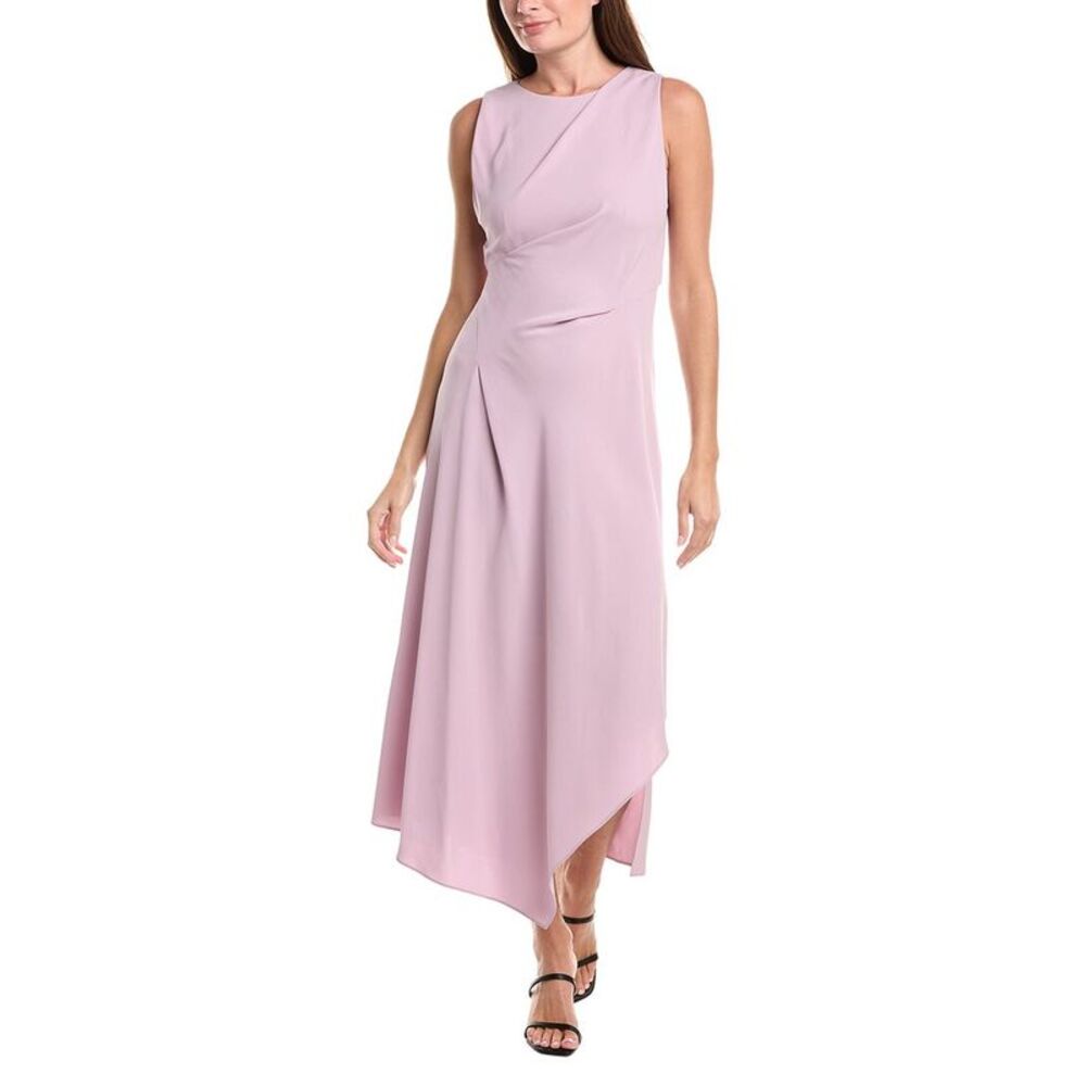 Lafayette 148 New York Womens Asymmetric Dress, Purple